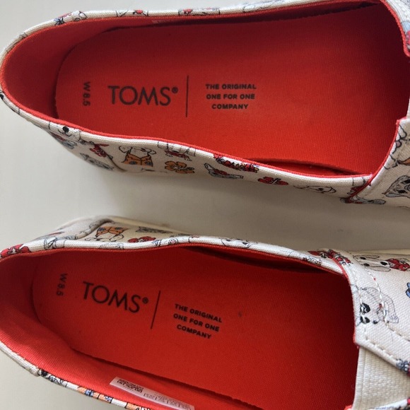 Toms Women Alpargatas Cupsole Canvas OrthoLite Natural Tropical Dog Print‎ 8.5 - Picture 5 of 16